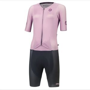 Pactimo women’s SS Flyte Lilac second skin cycling body suit size XS New